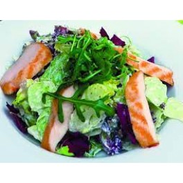 7.Miešaný listový šalát s kuracím mäsom , dressing (šalát,,kuracie prsia,dressing) (300g ) – 7